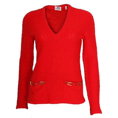 celine red jumper